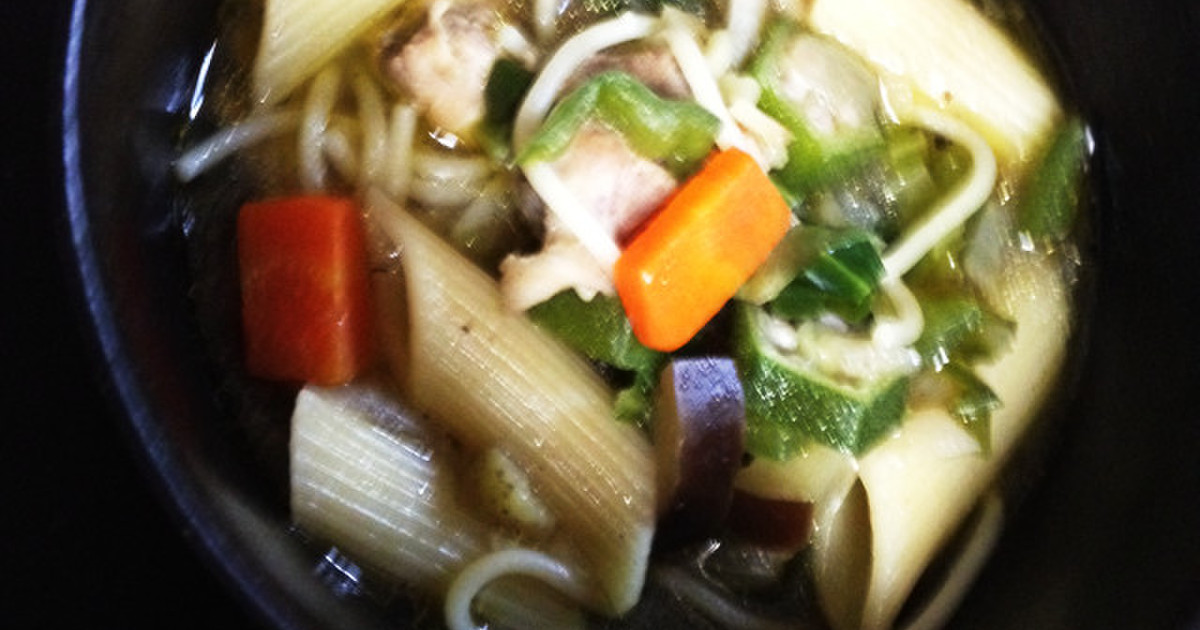 太鼓腹チキンヌードルスープのレシピ