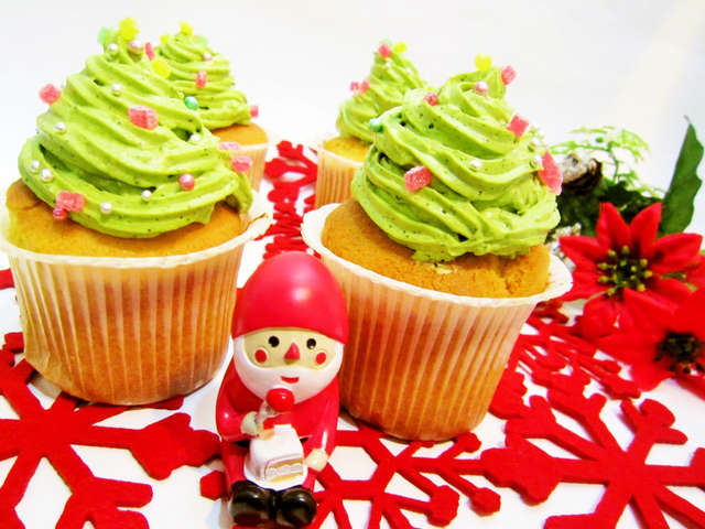 Xmas Hmで簡単に作るカップケーキ レシピ 作り方 By Satorisu クックパッド