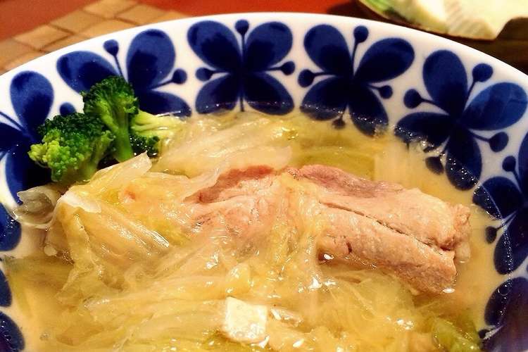 白菜消費に 豚スペアリブと白菜の温スープ レシピ 作り方 By Akapanda クックパッド