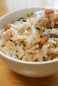 ツナと大豆と大根葉☆優しい味の混ぜご飯