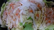 鳥ひき肉と白菜の重ね煮の写真