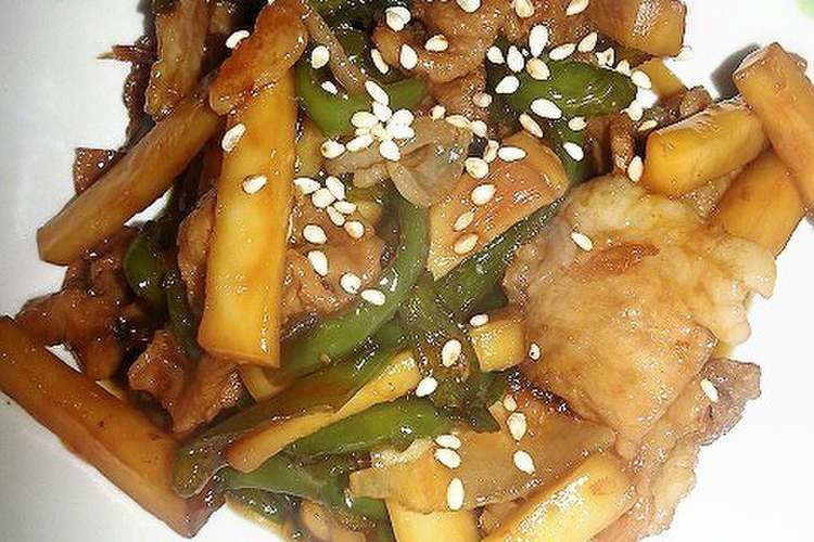ご飯が進むエリンギピーマン豚肉の甘辛炒め レシピ 作り方 By Achi4130 クックパッド 簡単おいしいみんなのレシピが352万品