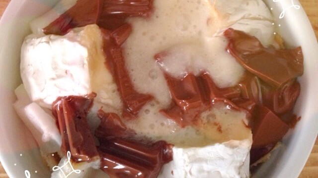 カロリー注意 もちチョコカマン レシピ 作り方 By まめ 彡 クックパッド 簡単おいしいみんなのレシピが358万品