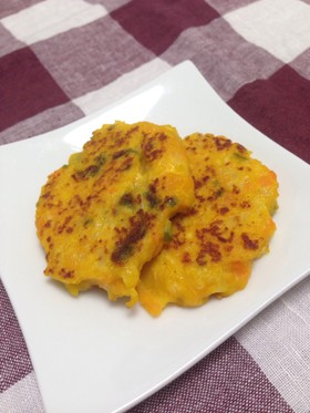 離乳食﹡ほぼ野菜かぼちゃと豆腐の鶏バーグ