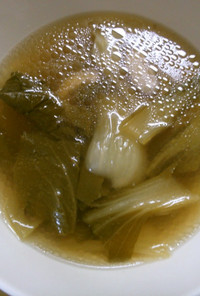 チンゲン菜 椎茸だけで 簡単 中華スープ