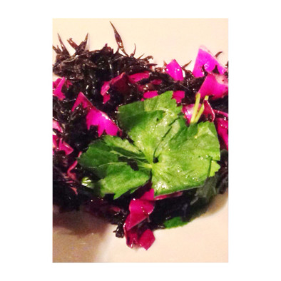 けみアミ美夕の紫キャベツとひじきのサラダの写真