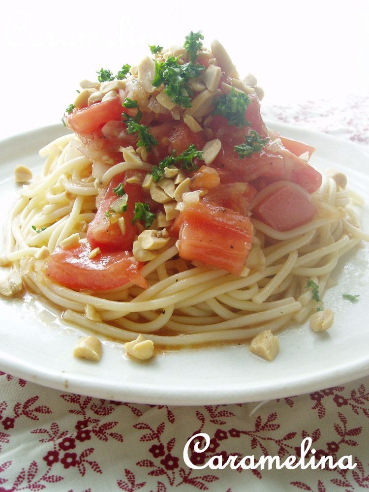 北欧レシピ☆冷製トマトパスタの画像
