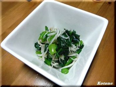 簡単！小松菜のお浸ししらす和えの写真