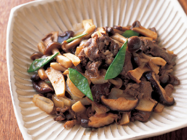 きのこたっぷり牛肉炒め