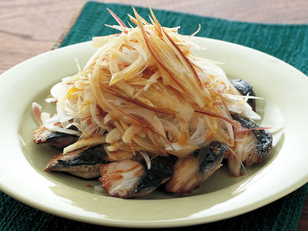 さばのソテー 香味野菜のせ