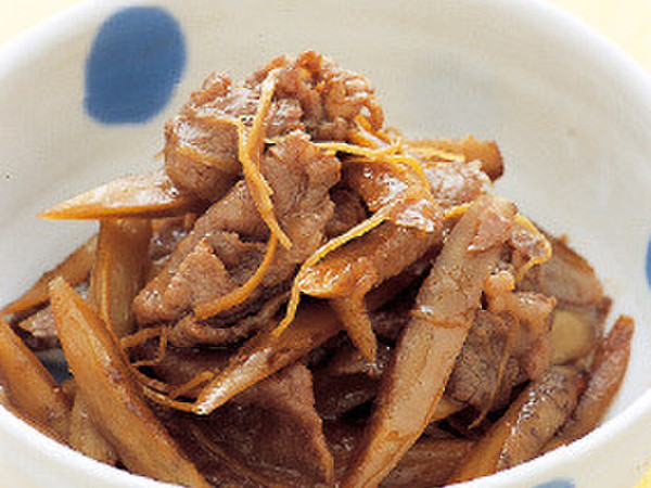 ごぼうと牛肉のしぐれ煮