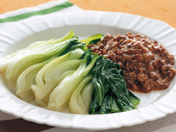 青梗菜の牛肉あん