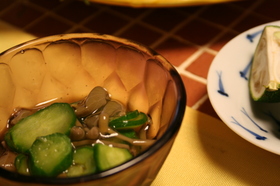 つるっと●。・じゅんさいの酢の物