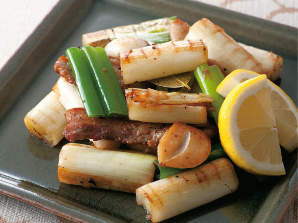 ねぎと豚肉の蒸し焼き