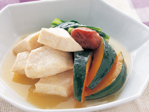 めかじきとかぼちゃの梅煮
