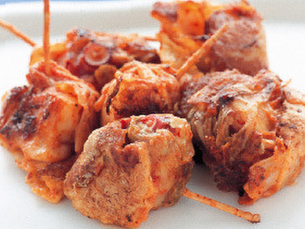 たこのキムチ焼き