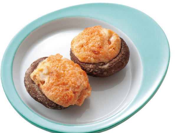 しいたけの明太マヨ焼き
