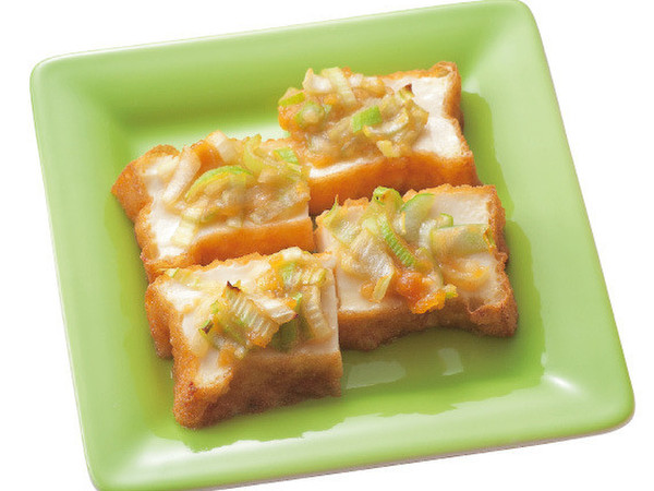 厚揚げのねぎみそ焼き