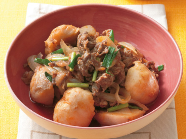 牛肉と里いもの韓国風煮