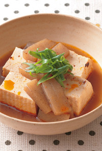 豆腐とこんにゃくのピリ辛煮