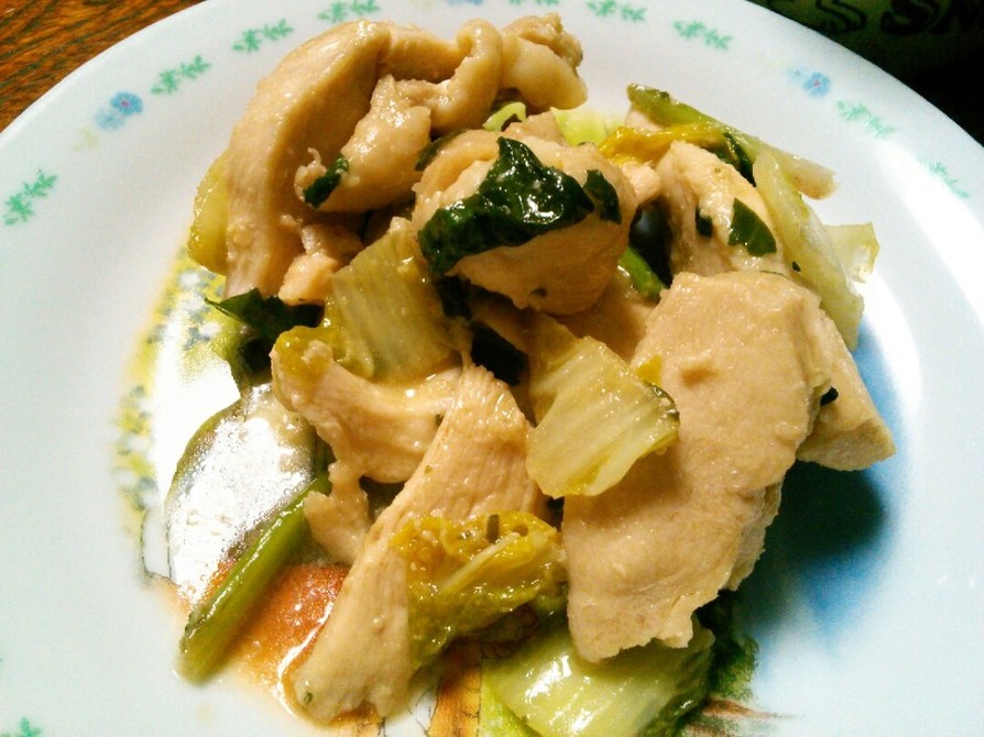 鶏肉と白菜の甘麹炒めの画像
