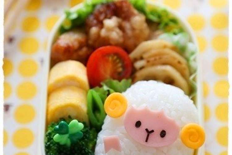 俵ひつじちゃんおにぎり キャラ弁 レシピ 作り方 By Mai Mai クックパッド 簡単おいしいみんなのレシピが355万品