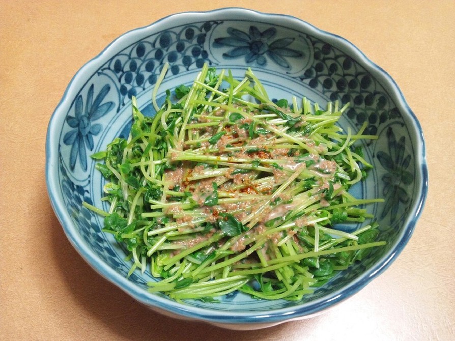 豆苗の温サラダの画像