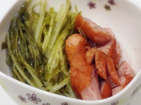 ローリエ☆水菜とウインナーの簡単煮込み