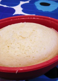 シリコンスチーマーで簡単プレーン蒸しパン