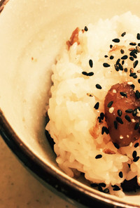 簡単炊飯器でお赤飯〜北海道
