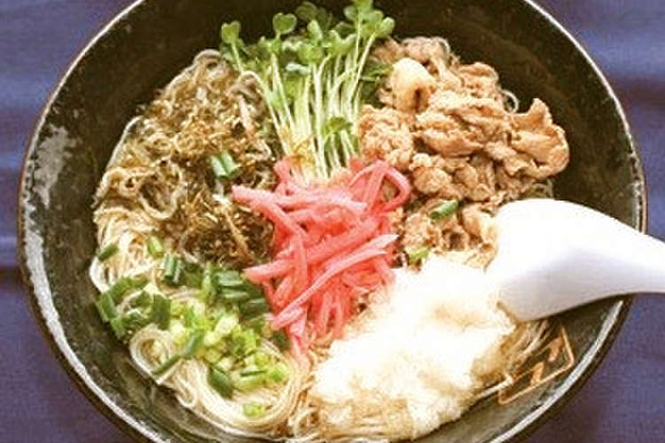 おろし肉そうめん レシピ 作り方 By 南島原市 クックパッド