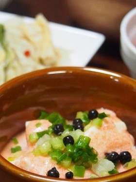 お豆腐のめんたいマヨグラタン