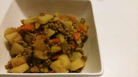 合挽きで簡単!しみしみ肉じゃが