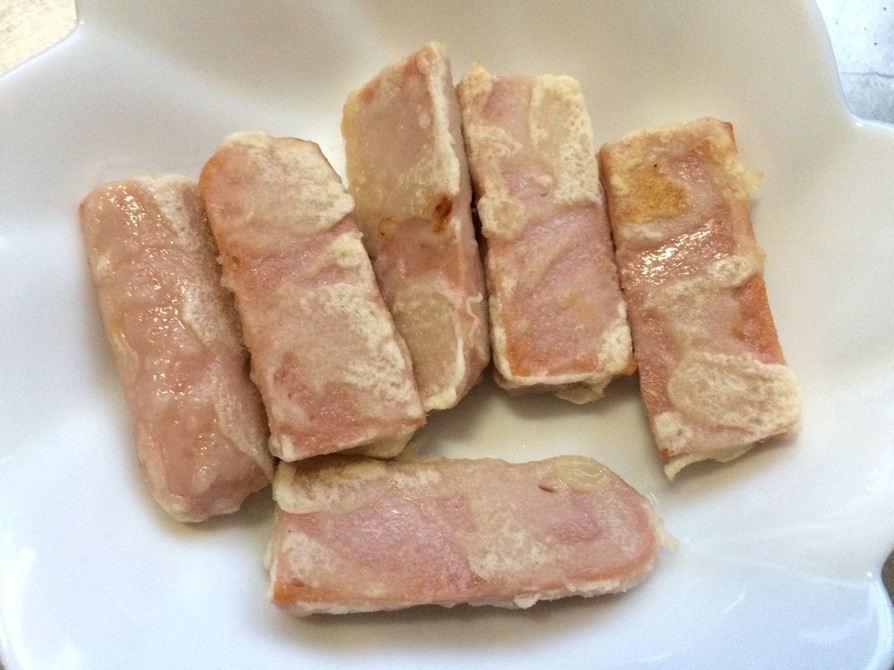 魚肉ソーセージの天ぷらの画像