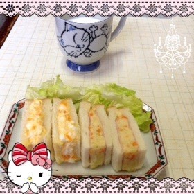 ポテトサンドイッチ〜♡(o˘◡˘o)♡の画像