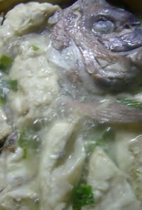鯛と大根ねぎ豆乳鍋
