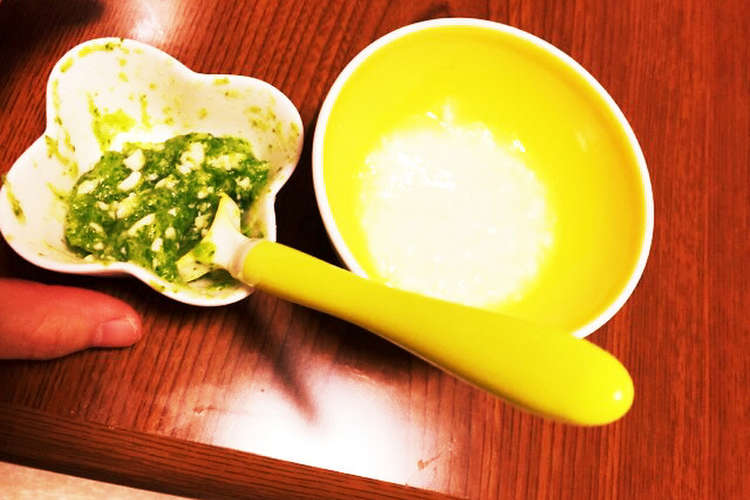 離乳食初期 ブロッコリーと豆腐の白和え レシピ 作り方 By みみママ2930 クックパッド