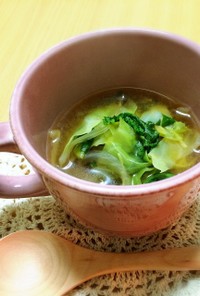 キャベツの生姜スープ