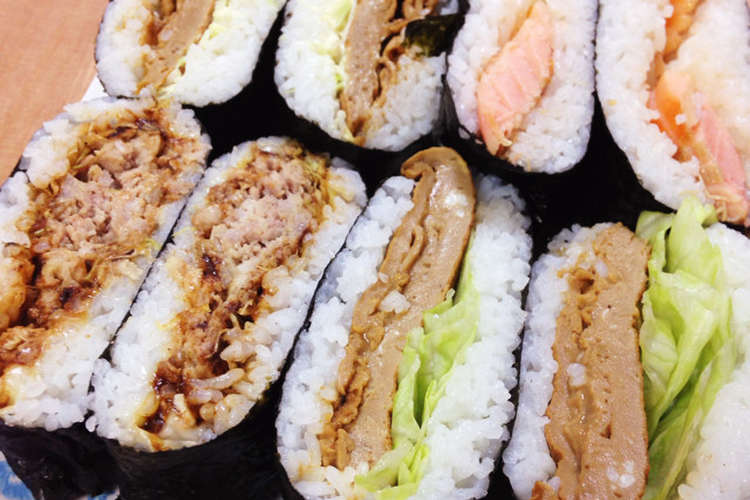 お弁当 おにぎらず作ってみた レシピ 作り方 By ほっぺとえくぼ クックパッド 簡単おいしいみんなのレシピが356万品