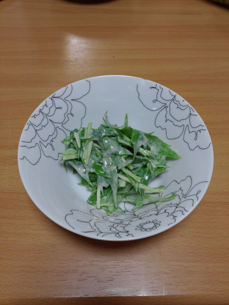 簡単水菜サラダの画像