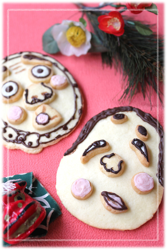 作って・食べて楽しい♪福笑いクッキーの画像