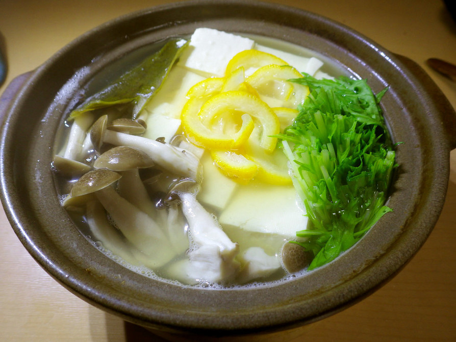 柚子の湯豆腐の画像