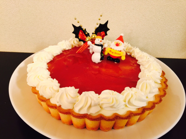 クリスマス☆レアチーズケーキの画像