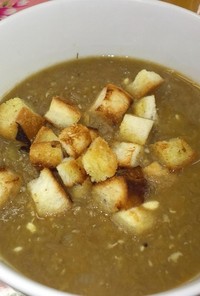 ドイツ料理：レンズ豆のスープ