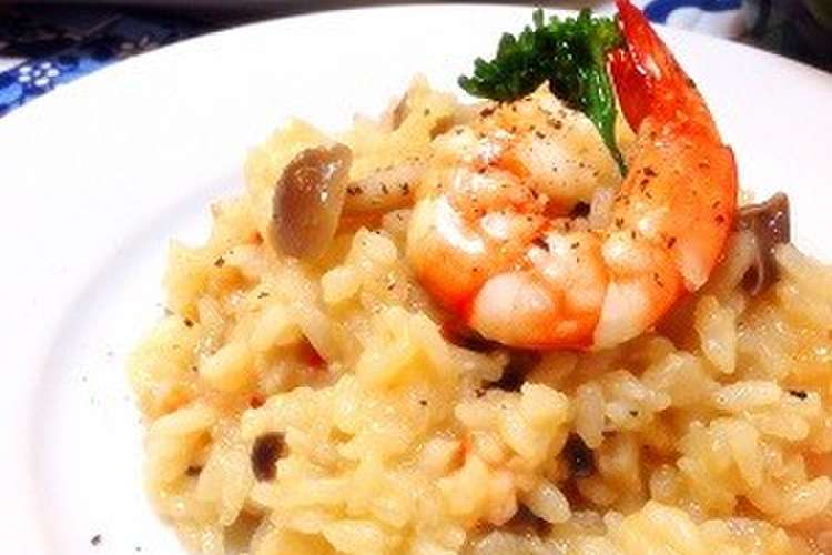 海老の殻の出汁で旨みたっぷりリゾット レシピ 作り方 By のりまきたまご クックパッド 簡単おいしいみんなのレシピが354万品