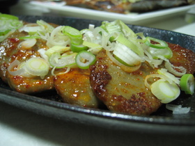 黒はんぺんの韓国焼き