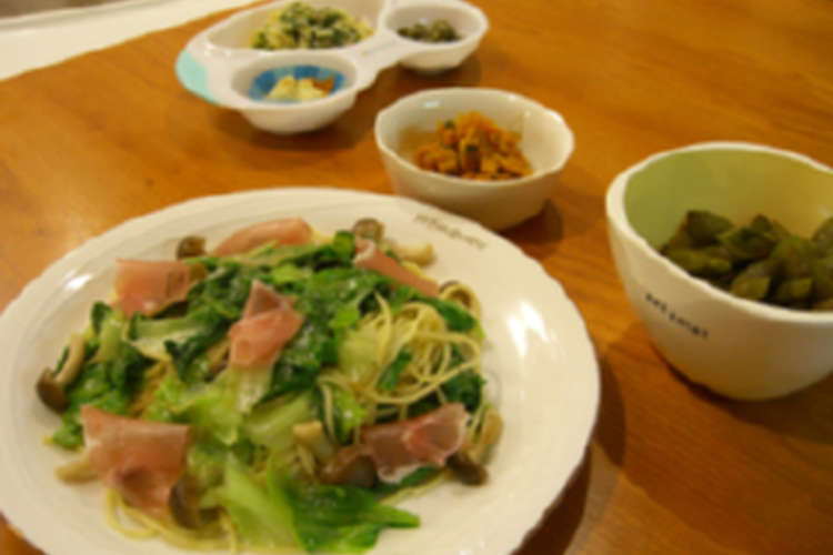 離乳食取分けok レタスと生ハムのパスタ レシピ 作り方 By 居酒屋ココロ クックパッド 簡単おいしいみんなのレシピが366万品