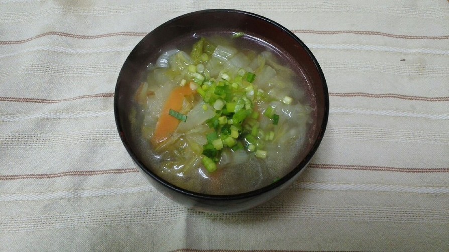 白菜の春雨スープの画像