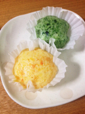 卵なしのフワフワお野菜蒸しパン