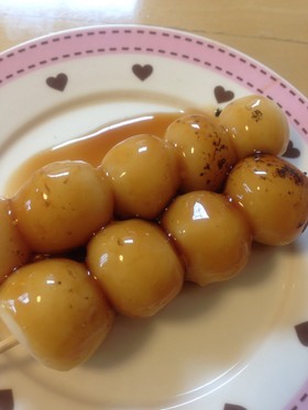 タレはレンジで☆簡単みたらし団子